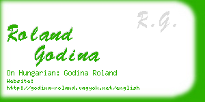 roland godina business card